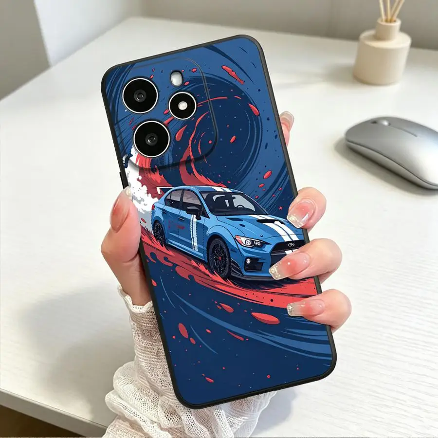 Blue Rally Car Design Phone Cover Case