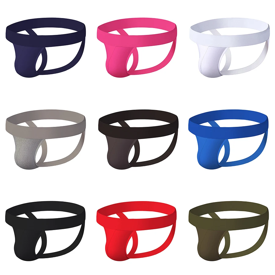 Sexy Men Underwear Briefs Athletic Jock Strap Supporter Gay Men's Jockstraps Solid 9 Colors M