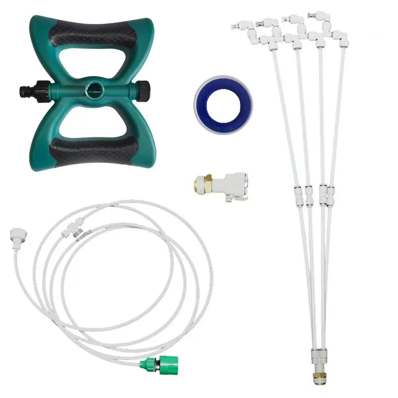 

Mist Cooling System Portable Misting System For Cooling Outdoor Misting Hose Attachment Flexible Outdoors Mister Standing For