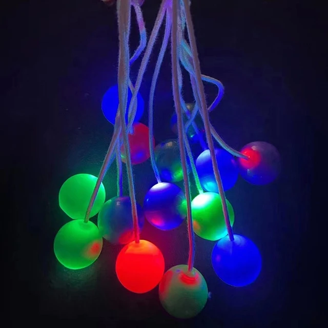 Tek-Tek Boy's Decompression Toys Touch Lights Ball Toy for Kids Children  Click Clackers Glow in the dark Bead Antistress Ball - AliExpress