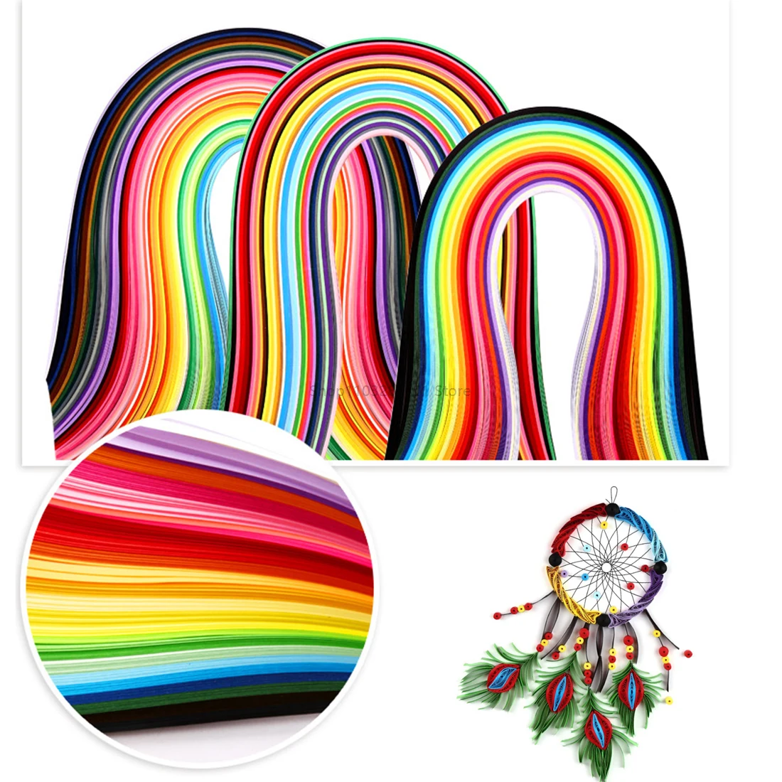 

DIY Paper Quilling Kits 50 Colors 500 Strips Quilling Art Paper Craft With Tools For Christmas Gift And DIY Home Decoration