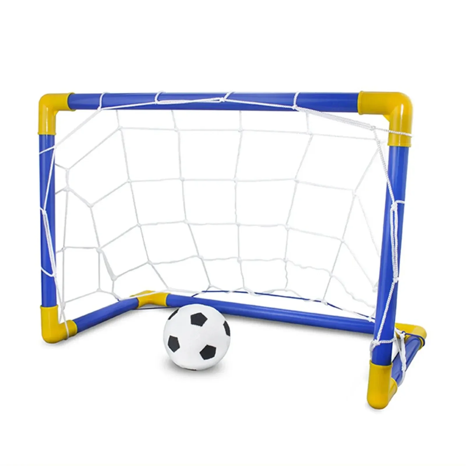 Soccer goal net 1PC indoor mini folding plastic football post frame set inflatable