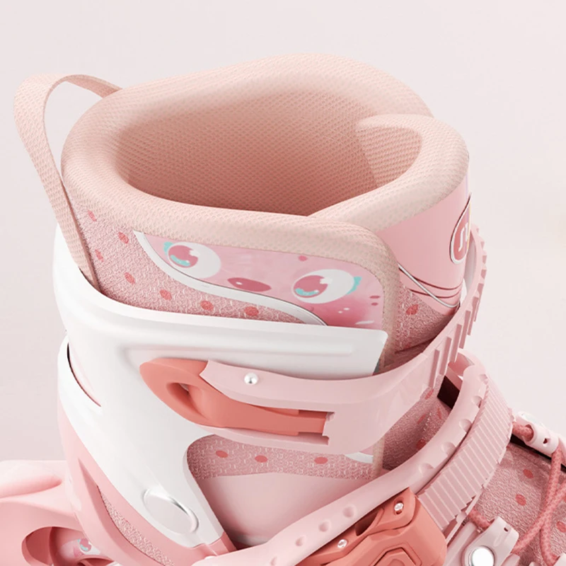 Kids Inline Skate Shoes Adjustable Szie 26-41 Flashing 4 Wheels Roller Skates For Beginner Boys Girls Outdoor Skating Sneakers