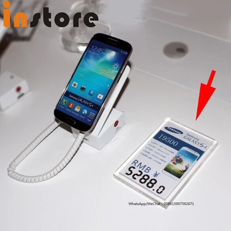 20 Pcs Ddesktop Mobile Phone Acrylic Price Tag Sign Display Stand