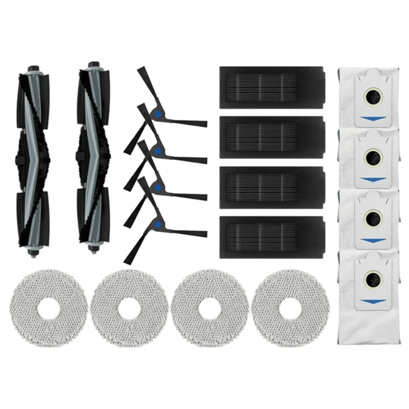 

For Ecovacs Deebot X2 / X2 Pro Robot Vacuums Main Side Brush Filter Dust Bag Accessories