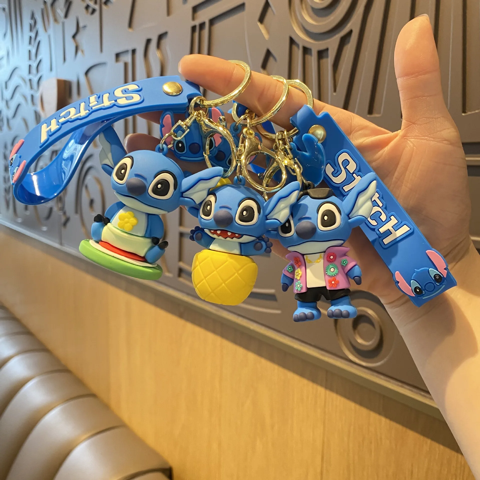 

Kawai Disney Стич Гавайская коллекция кукол брелок мультяшный Рюкзак Подвеска декоративная детская игрушка подарок