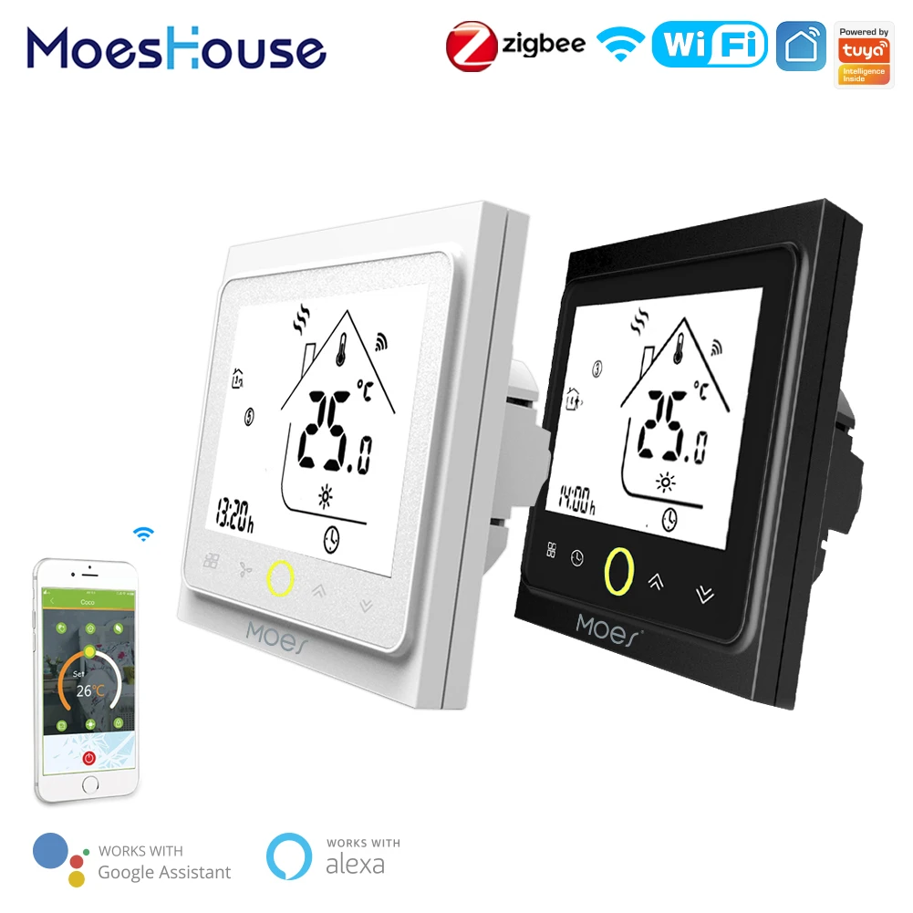 WiFi Smart Home Heating Thermostat Temperature Controller with Alexa Google Home WiFi Smart Home Heating Thermostat Temperature Controller with Alexa Google Home