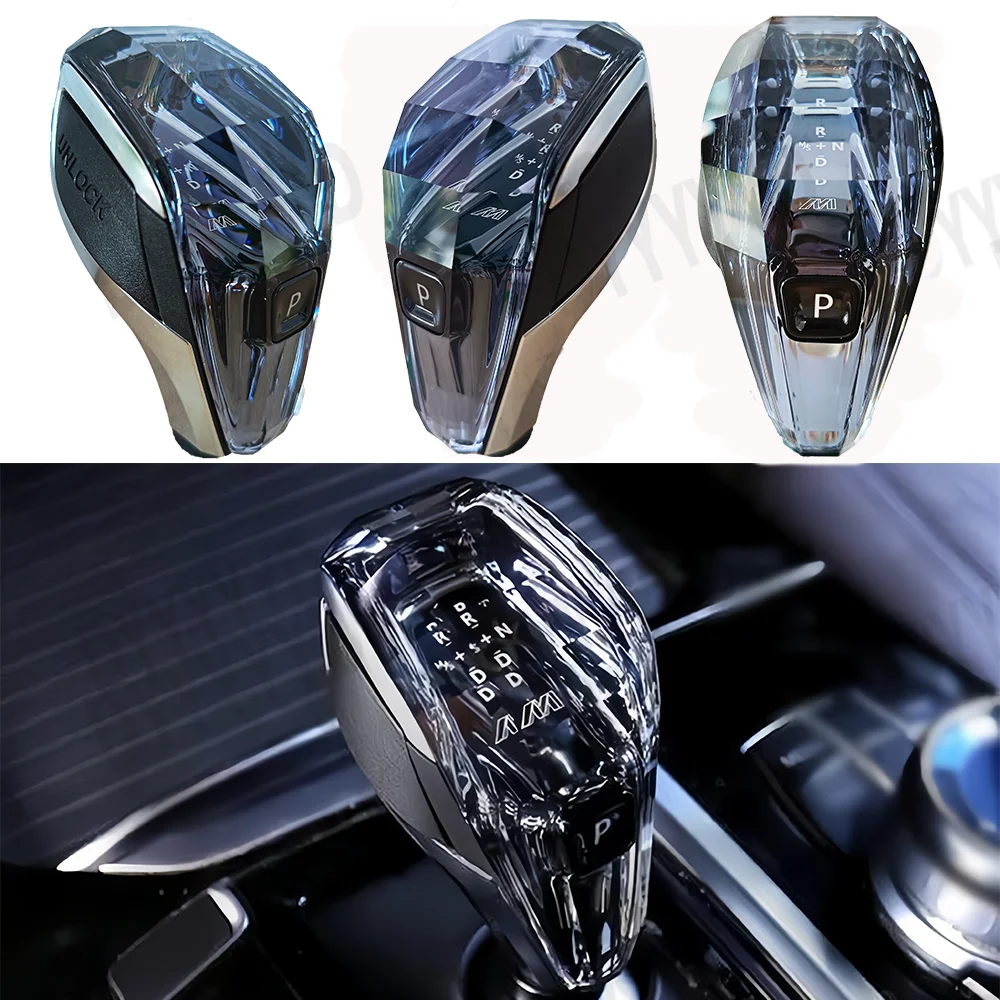 3 Pcs RHD Crystal Gear Shift Handle for BMW F10 F18 F20 F22 F32 F36 G30 Gear Shi