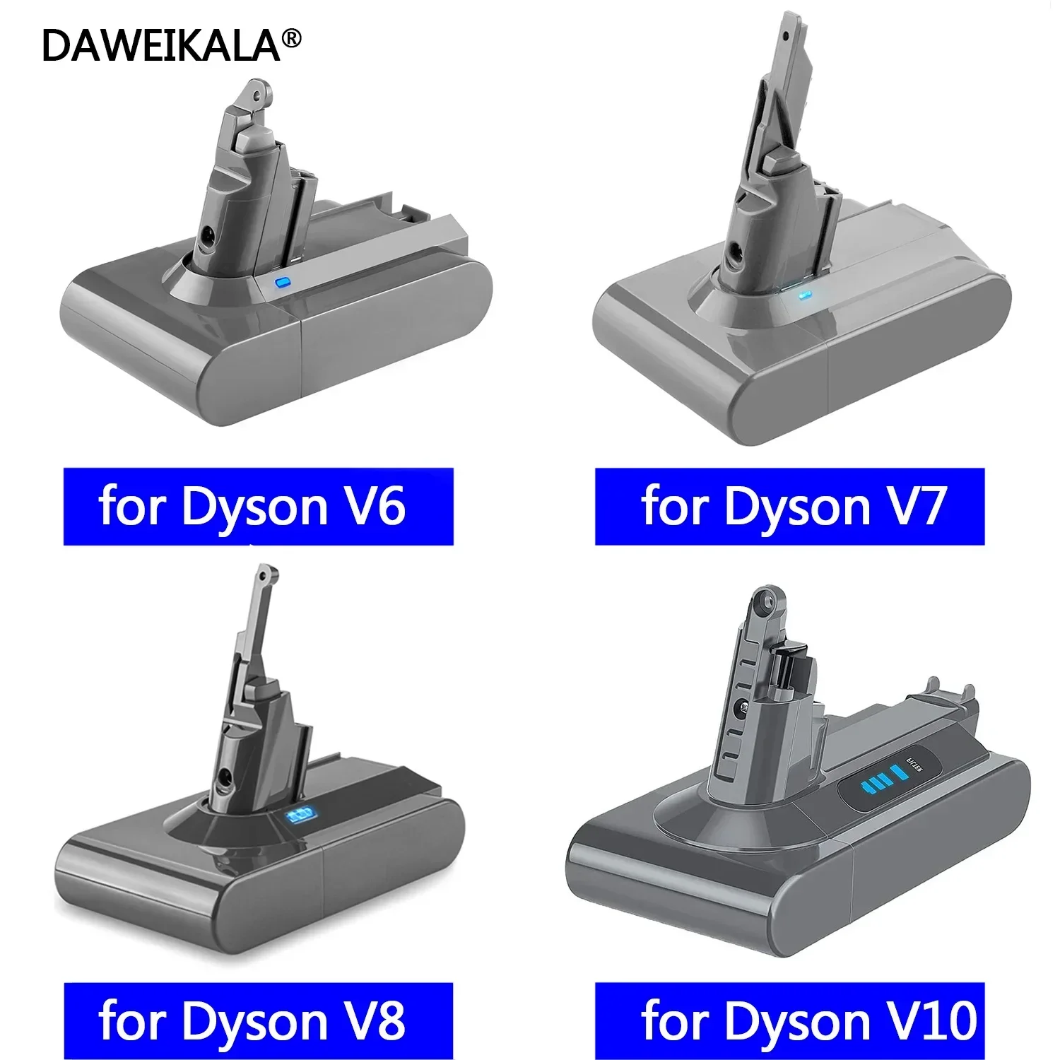 

Батарея для пылесоса Dyson V6 V7 V8 V10, запасная батарея для Dyson, серия SV12 DC62 SV11 SV10