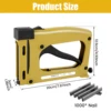 Picture Framing Point Driver Aluminum Alloy Hand Picture Frame Tool with 1000/2000 Nail Lightweight Point Nail Tacker Adjustable 5