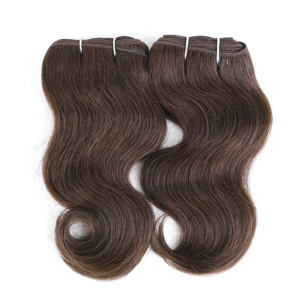 2pcs Body Wave Human Hair Bundles Virgin Hair Extension Double Weft 2 Bundles Weave Extension Daily Use Natural Black Color