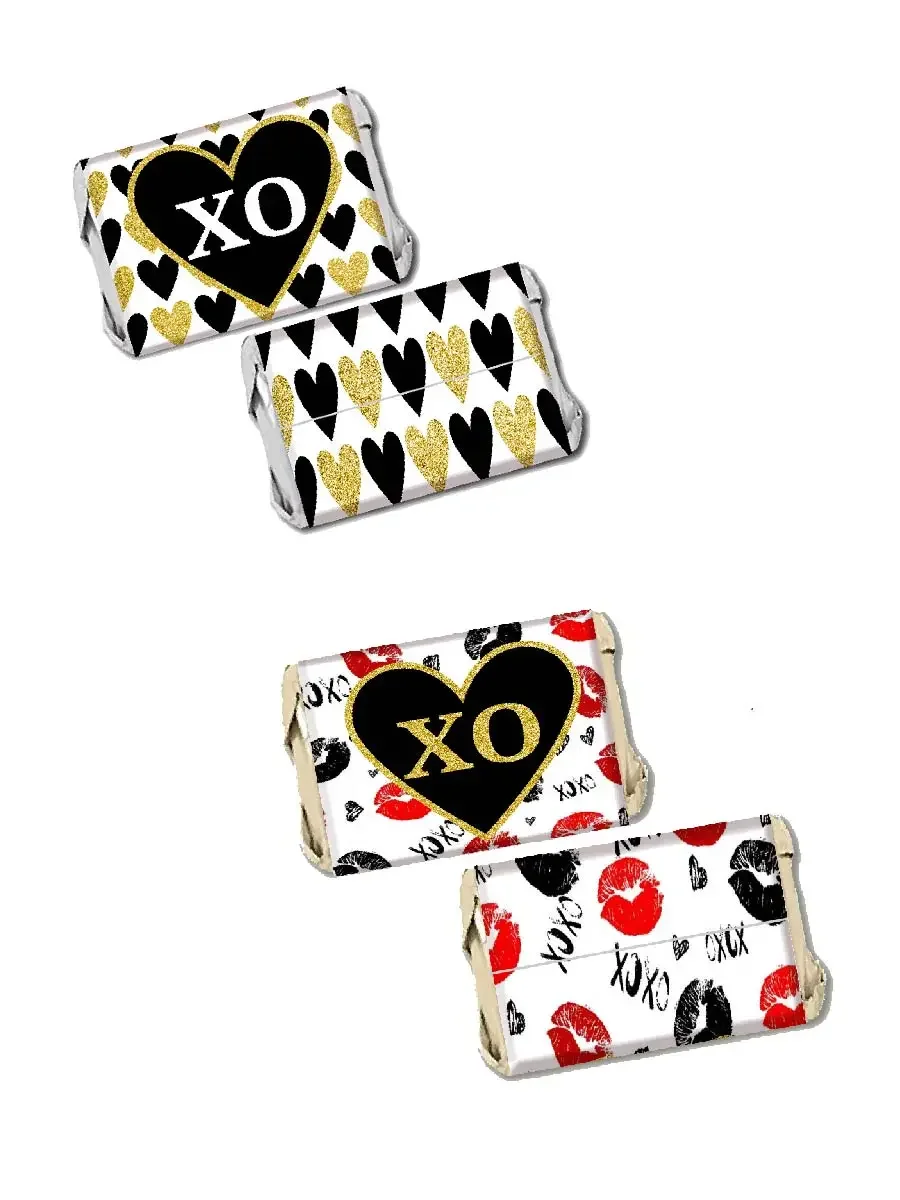 Adesivi Per Matrimoni Cuore Mini Candy Bar Wrapper Kinder Bueno Hershey Chocolate Tag Etichette Per Bottiglie D'Acqua Decorazioni Per Feste Di Fidanza