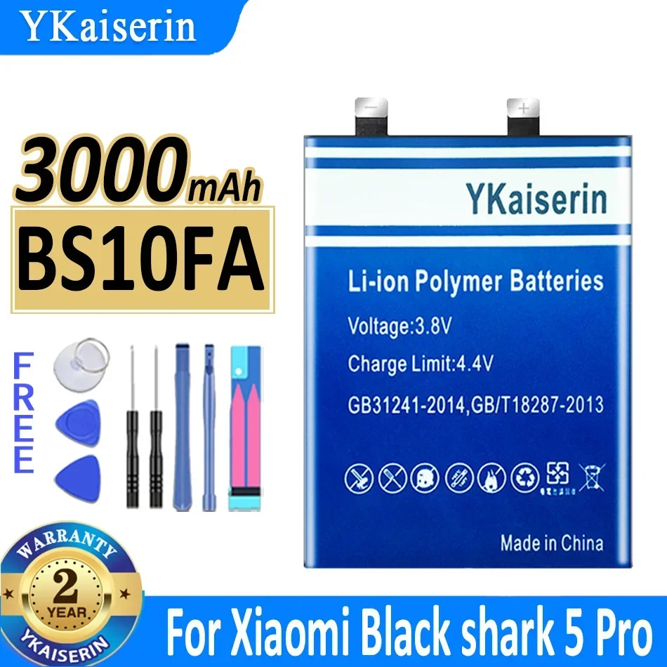 

3000mAh YKaiserin Battery BS10FA For Xiaomi Black shark 5 Pro shark5 Pro Blackshark PAR-A0 KTUS-A0 Mobile Phone Batteries