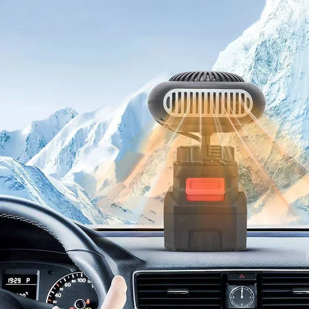 170W Car Electric Heater Fan Battery Powered Portable Small Space Heater Low Noise Thermostat Space Heater for Cold Weather