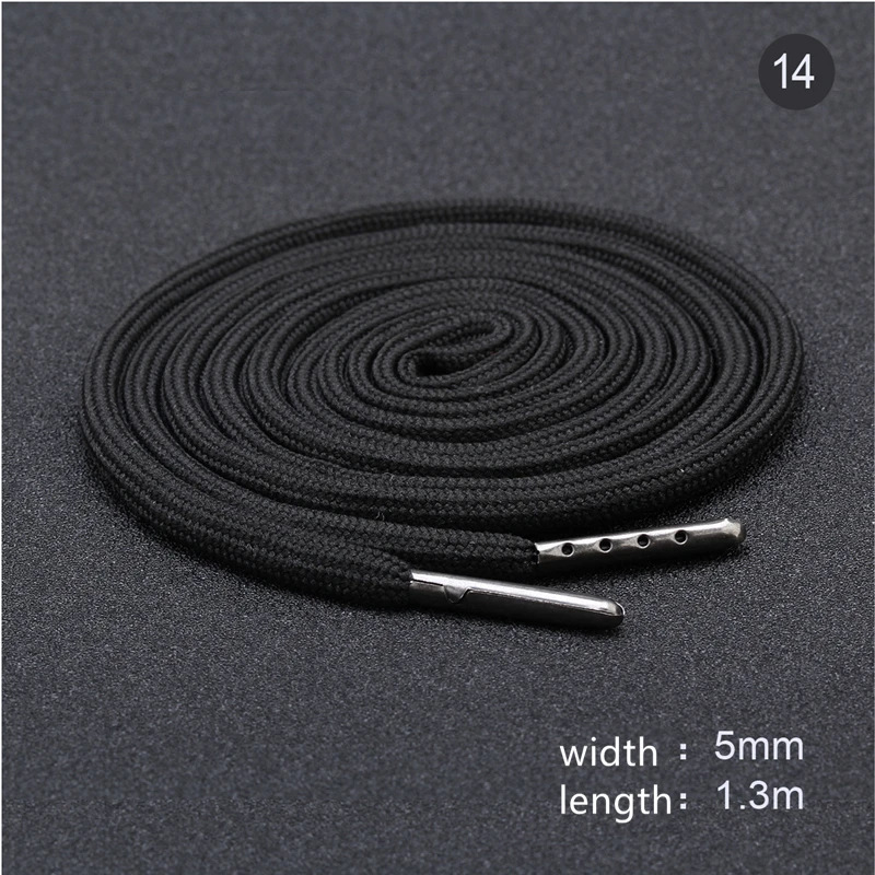 5pcs Sweatpants Drawstring Strap Metal Head Sports Pants Cotton Rope Belt Hoodies Accessories DIY Sewing Band Supplies 