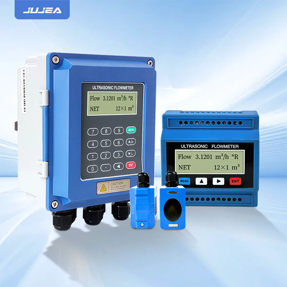Portable Flow Meter Battery Power Supply DN15 Pipe Flowmeter 1.5 Level Accuracy Ultrasonic Flow meter