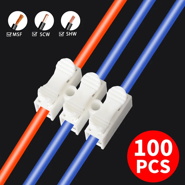 CMK823 Quick 2/3P Splice ไม่มีสายเคเบิลสายไฟกด Terminal Block ง่ายปลอดภัยฤดูใบไม้ผลิ 0.2-1.5 มม. 1