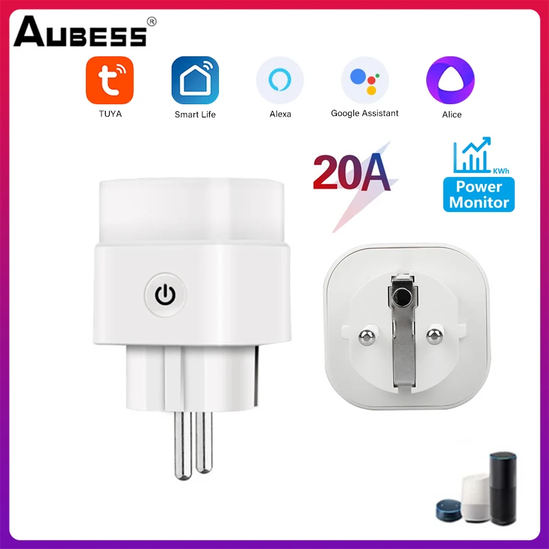 Умная розетка с таймером и монитором питания 20 А |