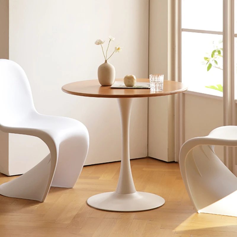 Tea Living Room White Coffee Table Designer Side Luxury Circle Coffee Table Wooden Dining Modern Stolik Kawowy Hotel Furniture