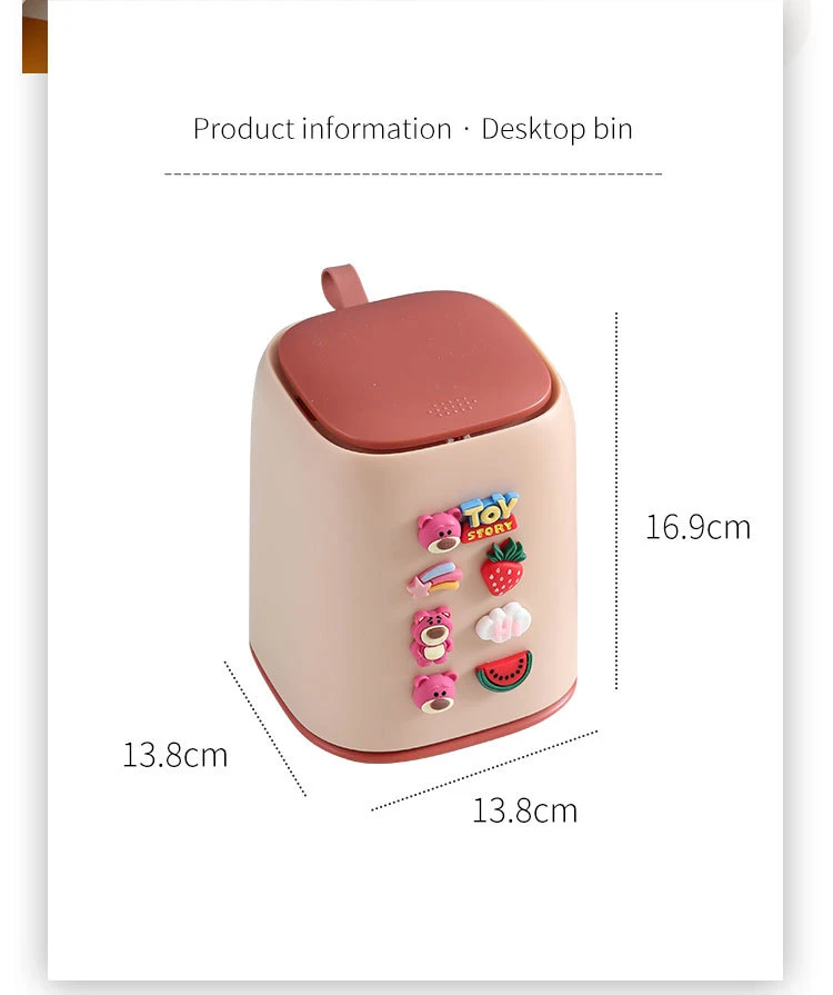 Poubelle Voiture Mignonne Rose Avec Porte-gobelet – Petit Design Floral Pour Garder L’habitacle Propre Et Organisé