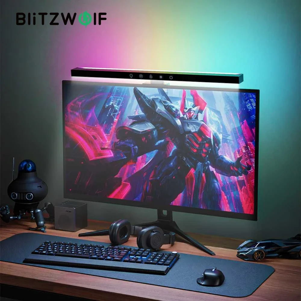 

BlitzWolf BW-CML2 pro RGB Бесконечное дномное освещениеLed настольная лампа для компьютераПодключение лампы для глазУчетная комнатаЧитатьЭкранный мониторПрямая лампочкаПрямая доставка бесплатно