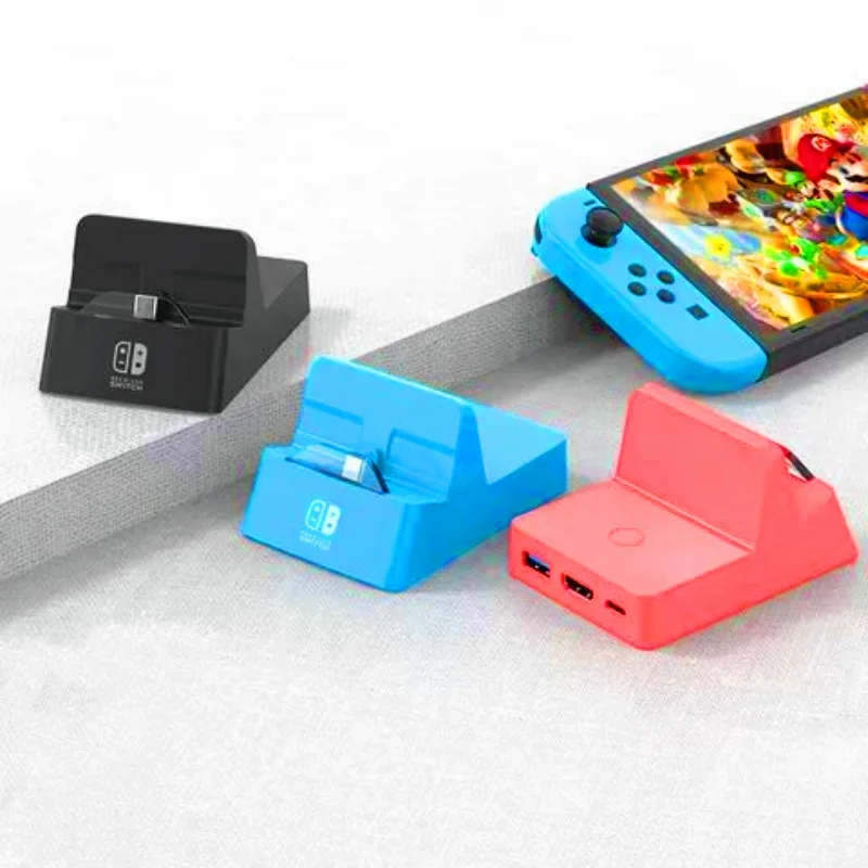 HD 멀티미디어 여행용 TV 어댑터, 범용 직렬 버스 3.0, 고속 닌텐도 스위치, 휴대용 충전 도크 스테이션, 4K 1080P