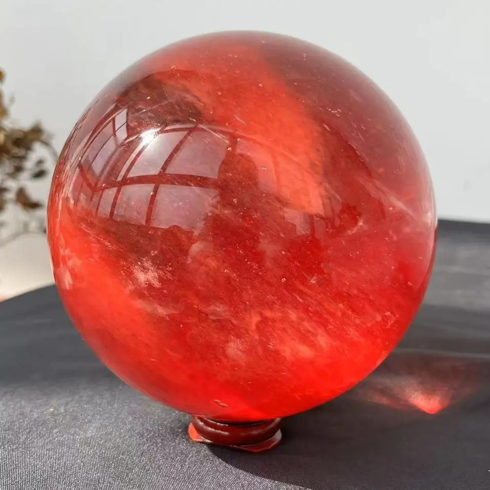 14001600g 1pc Natural Crystal Specimen Quartz Melting Stone Red