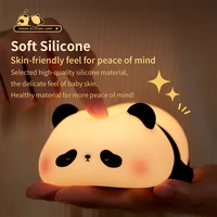 Bedside Led Table Lamp Toddler Kids Bedroom Night Light Squishy Cute Panda USB Rechargeable Mood Light Cool Gifts Nursery Decor 2
