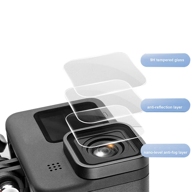 고프로 카메라 렌즈를 위한 내구적이고 편리한 분리형 HD 강화 유리 보호 렌즈 캡 커버