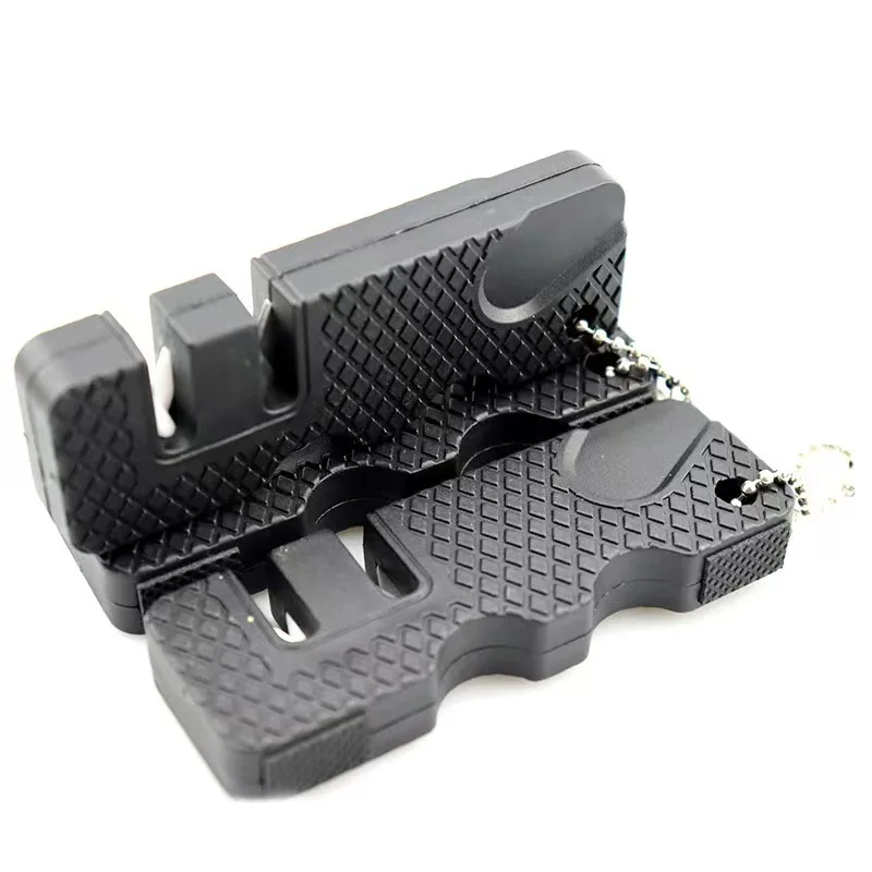 Kitchen Knife Sharpener Pocket Ceramic Sharpen Tool Scissor Sharpen Gears Fish Hook Carbide Knife Outdoor Multi Tools Navajas - 6