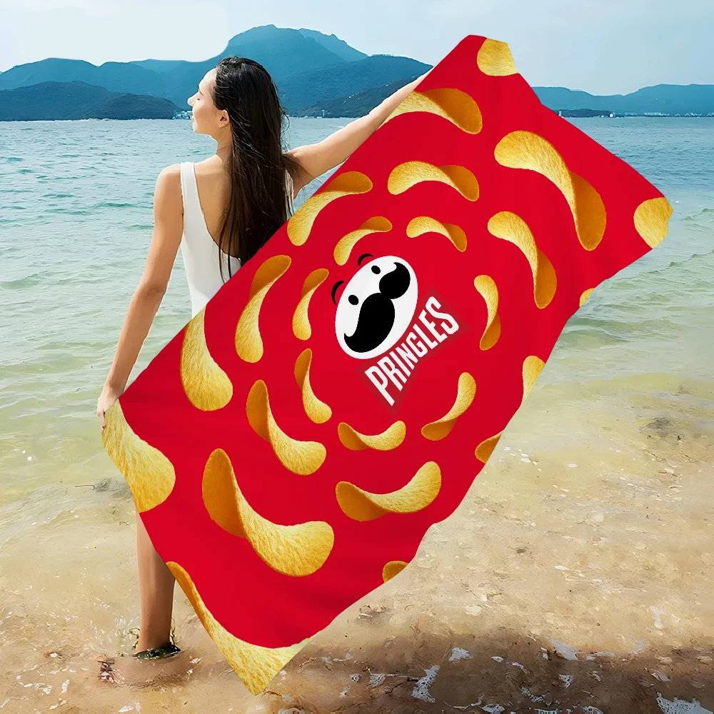 Fashion P-Pringles L-LLC Big Microfiber Beach Towels Quick Dry Towel Sand Beach Towels Pool Towel for Travel Swim Pool Yoga
