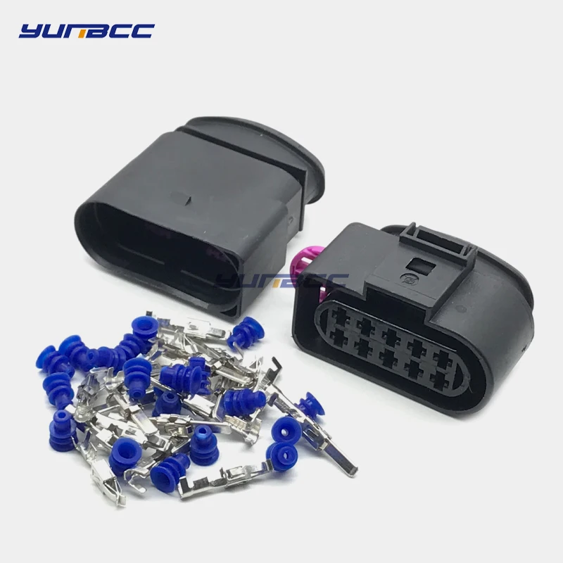 Conector Impermeável para Caminhão vw Auto Temp Sensor Plug Tomada da Válvula de Detecção Feminino Masculino 3.5 Grupo 10pin 1j0973835 1j0973735