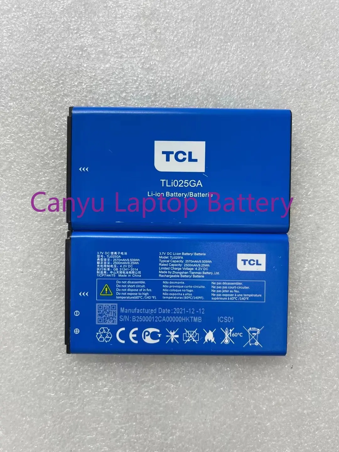 100% New TCL TLi025GA 2570mah Battery - AliExpress