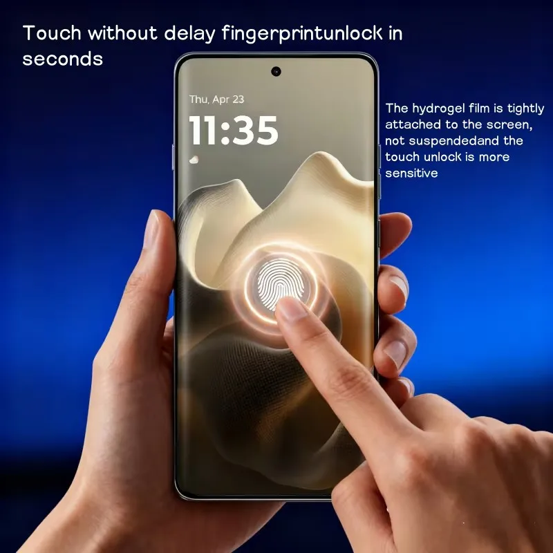 4-Pack Hydrogel Film Full Cover Screen Protector - Enhanced Protection and Clarity