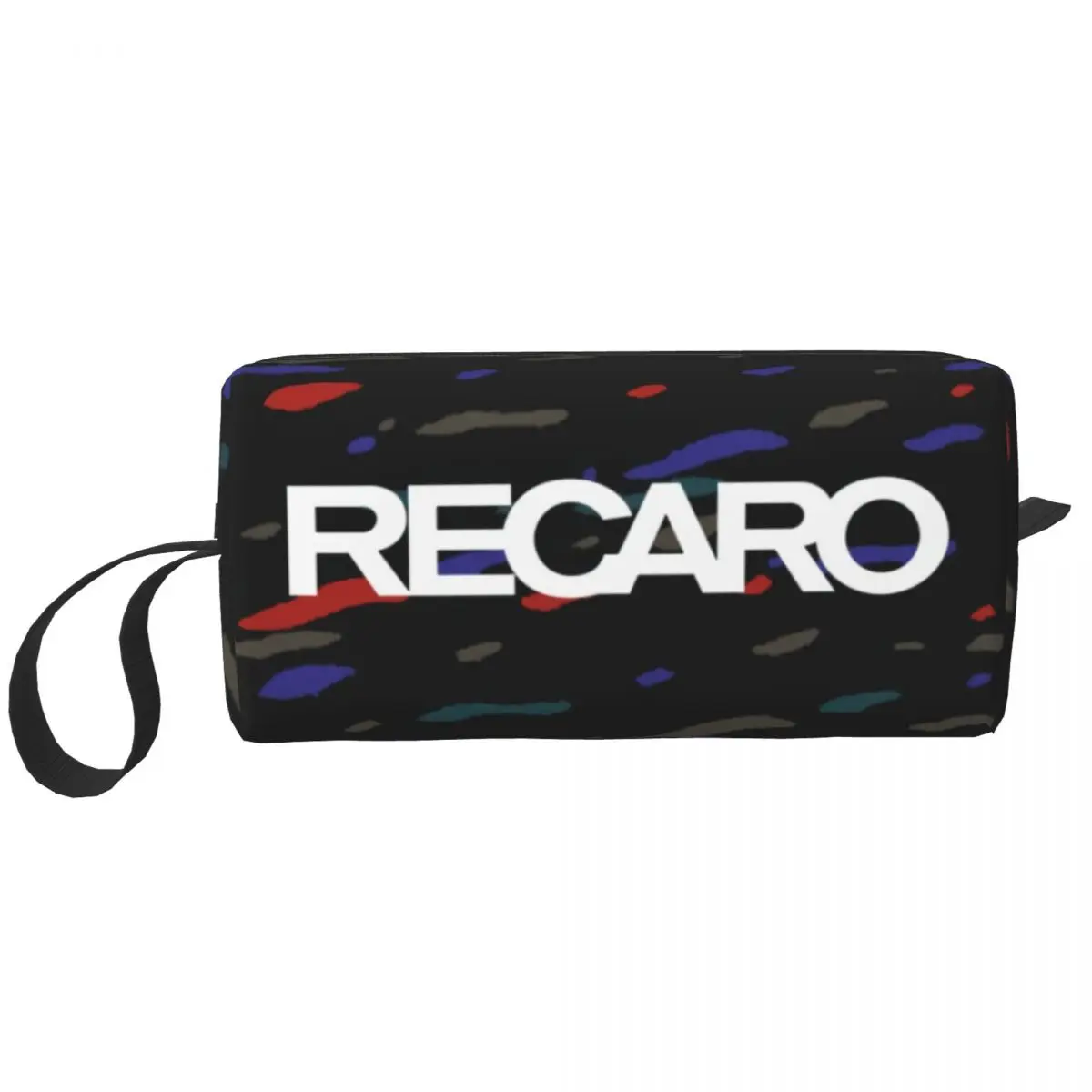 

Custom Recaros Logo Toiletry Bag for Women Cosmetic Makeup Organizer Lady Beauty Storage Bags Dopp Kit Case Box Gift