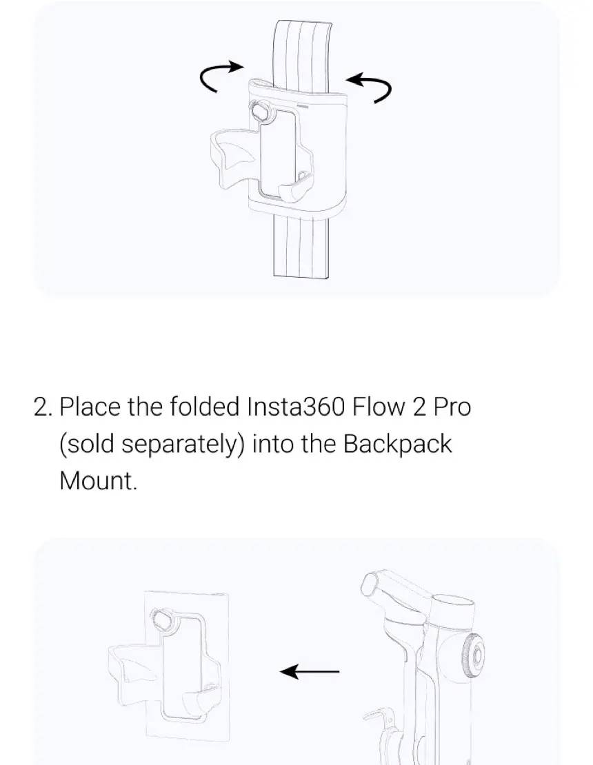 Insta360 Flow 2 Pro, accesorios originales, soporte magnético para teléfono, foco, paquete trasero, funda de transporte,