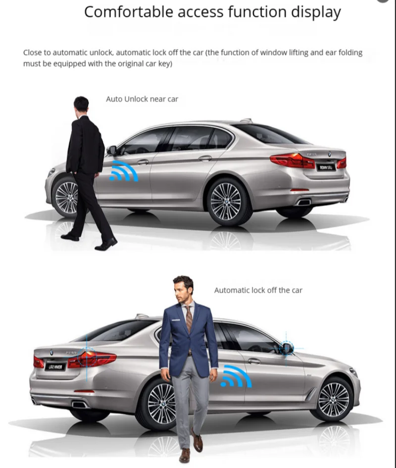 Chiave per auto remota intelligente Boutique modificata con schermo LCD adatta a tutte le auto originali con funzione di avvio a un pulsante - Image 5