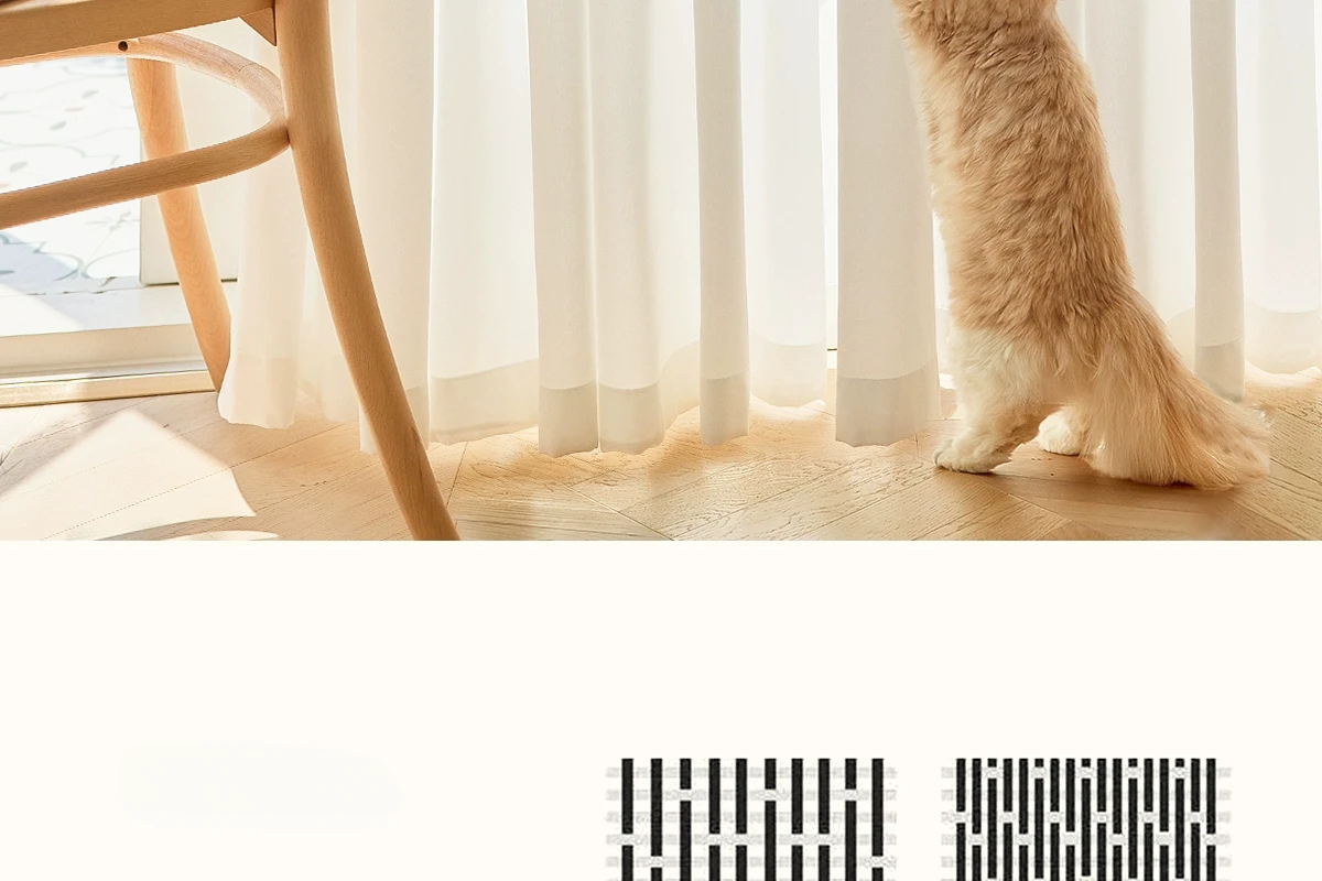 High-Quality White Tulle Curtains - Sheer Chiffon Drapes for Living Room and Bedroom Decor