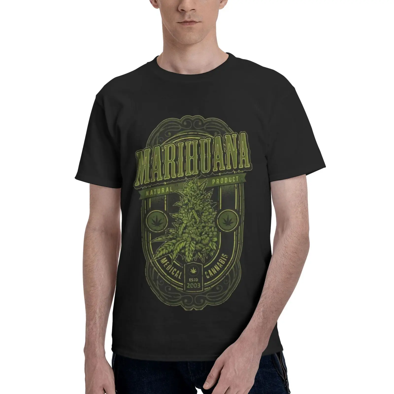 Cannabis Leaf Marijuana Marihuana Men T-shirt Men's T-shirt Men's Men's T-shirt Oversized T Shirt Vintage Mens Clothes - T-shirts AliExpress