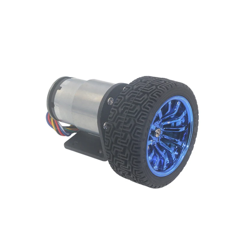 JGB37-520B DC12V 24V CW-CCW 37mm 기어 모터 71600RPM AB 홀 엔코더 65mm 스마트 자동차 휠 DIY 키트 고토크 마이크로 모터