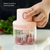 Meat Grinder Electric Garlic Crusher Food Chopper Mini Garlic Masher Vegetable Chopper Machine USB Wireless Kitchen Blender Tool 4