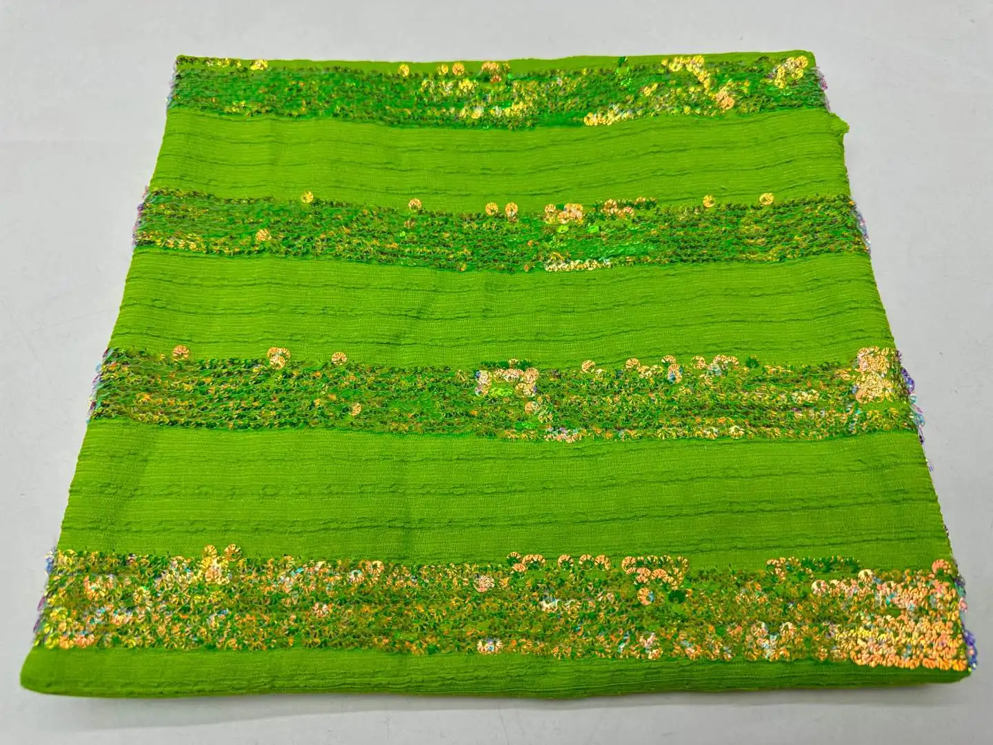 

African Sequence Lace Fabric High Quality Nigerian Party Lace Fabric 2024 Green Sequins Lace Fabric Tulle Lace For Sewing Dress
