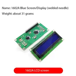 Enhanced Blue LCD Screen with Backlit White Font, 5V 1602A Display (Screen welding pin)