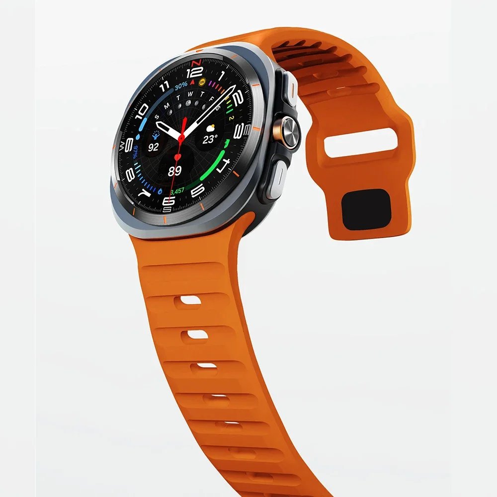 Silicone Sport Strap for 47mm Watch Ultra - No Gaps Design Replacement Bracelet