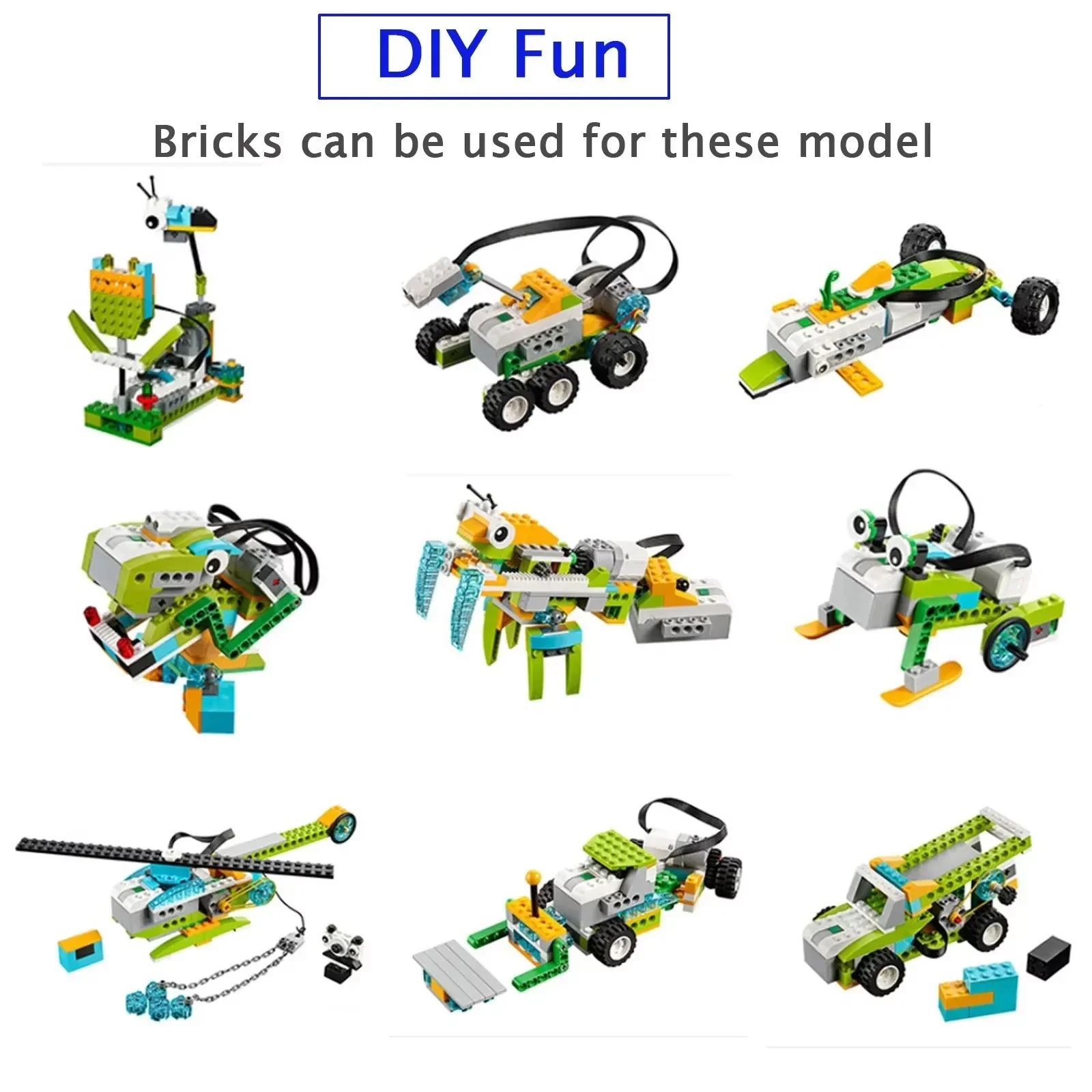 280 Pezzi di Mattoncini da Costruzione MOC per WE-DO 2.0 45300 Kit Educativo per Robot Programmabile Fai-da-Te - immagine 6