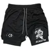Anime IPPO Compreesion Shorts for Men Gym Workout Running Athletic 2 in 1 Performance Shorts with Pockets Activewear 4
