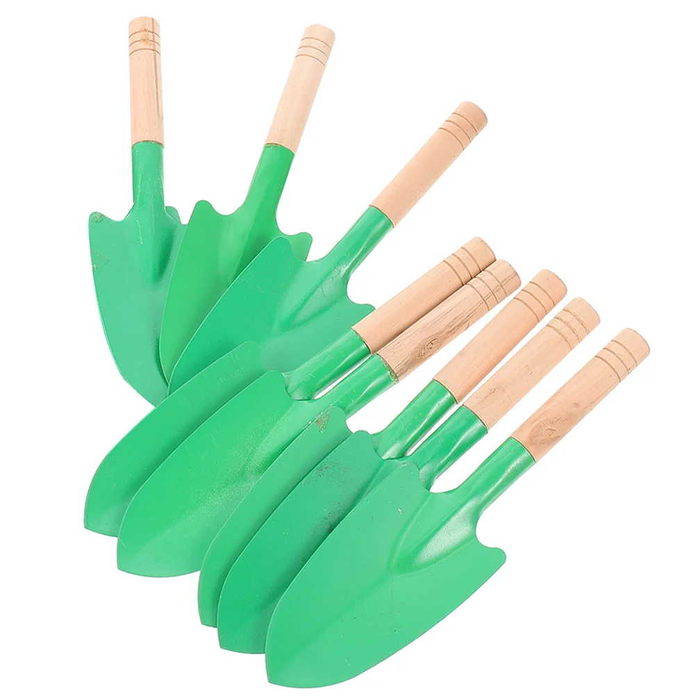 Wooden Handle Trowel Garden Tool Sand Shovels Spade 8 Pcs