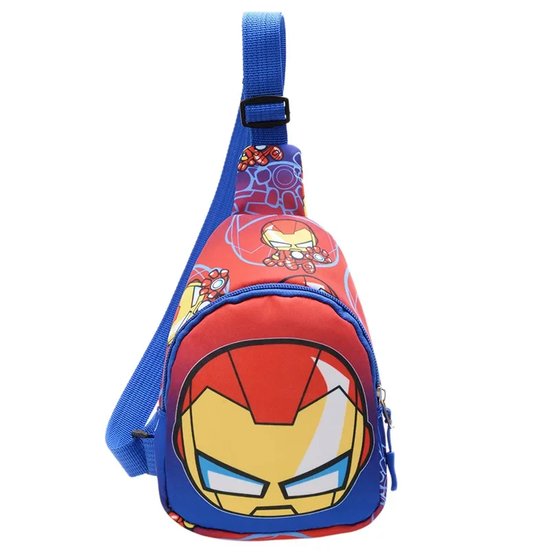Disney Marvel Cartoon Children's Shoulder Bags Anime Spiderman Frozen 2 High Capacity Chest Bag Unisex Messenger Bag Kids Gifts