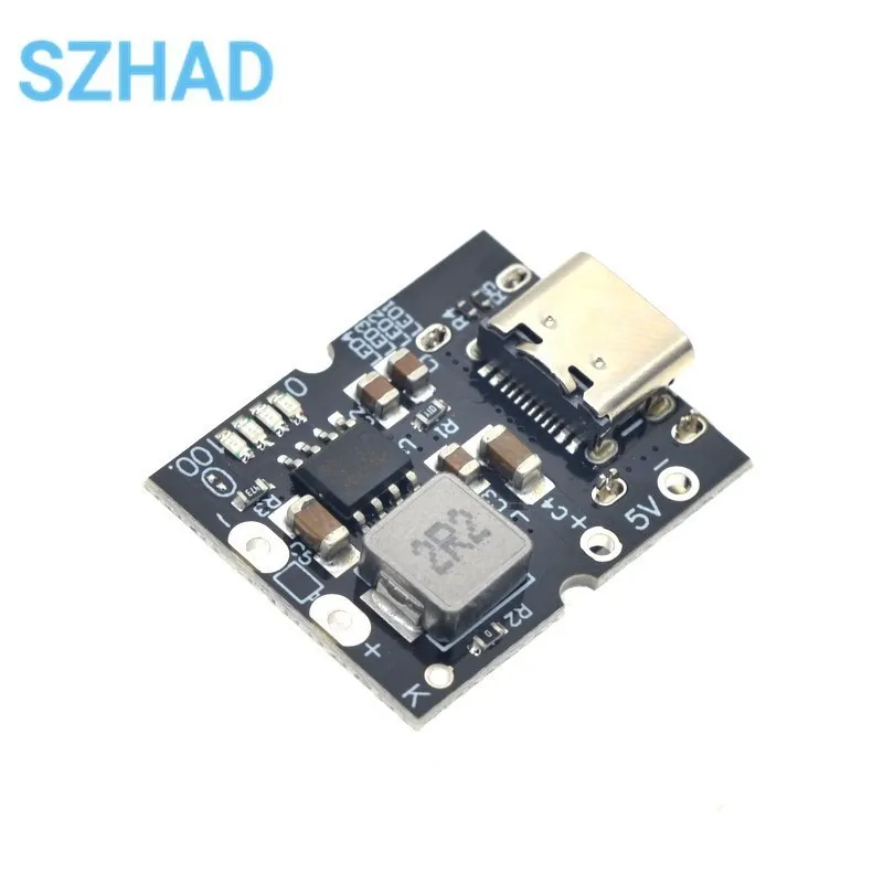 Type-C USB 5V 2A Boost Converter Step-Up Power Module Lithium Battery Charging Protection Board LED Display USB For DIY Charger
