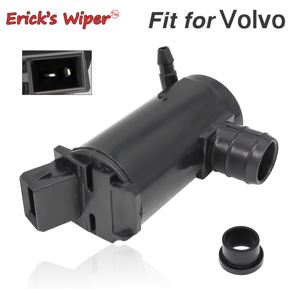 Erick's 와이퍼 앞 유리 앞유리 와셔, 모터 스프레이 제트 펌프, 단일 콘센트, Volvo S60 S80 V40 V70 Saloon Estate용